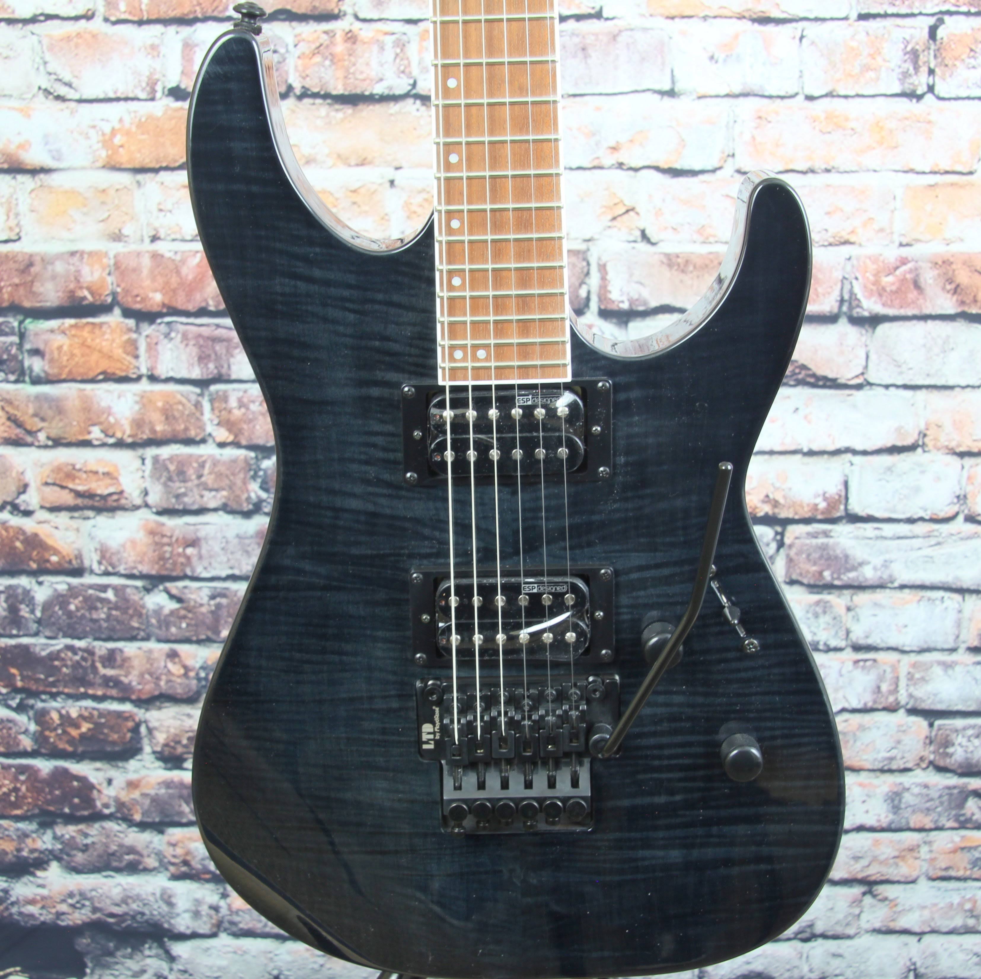 ESP LTD M-200FM See Thru Black Electric Guitar