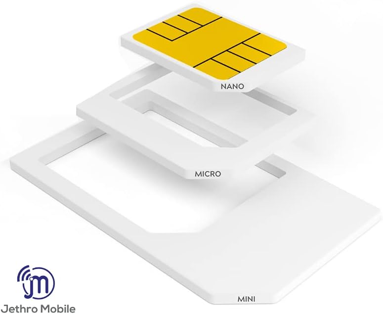$45/Month Jethro Mobile Wireless Plan | 15GB of 5G/4G LTE Data + Unlimited Talk & Text for 30 Days (3-in-1 GSM SIM Card) Pack of 2