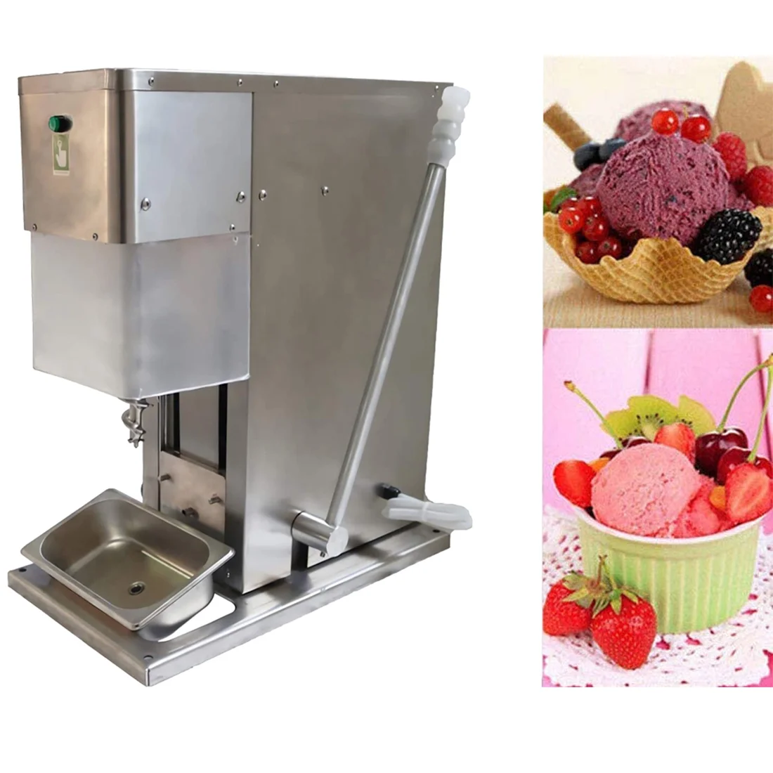INTBUYING Electric Fruit Ice Cream Mixer Machine Frozen Yogurt Milkshake