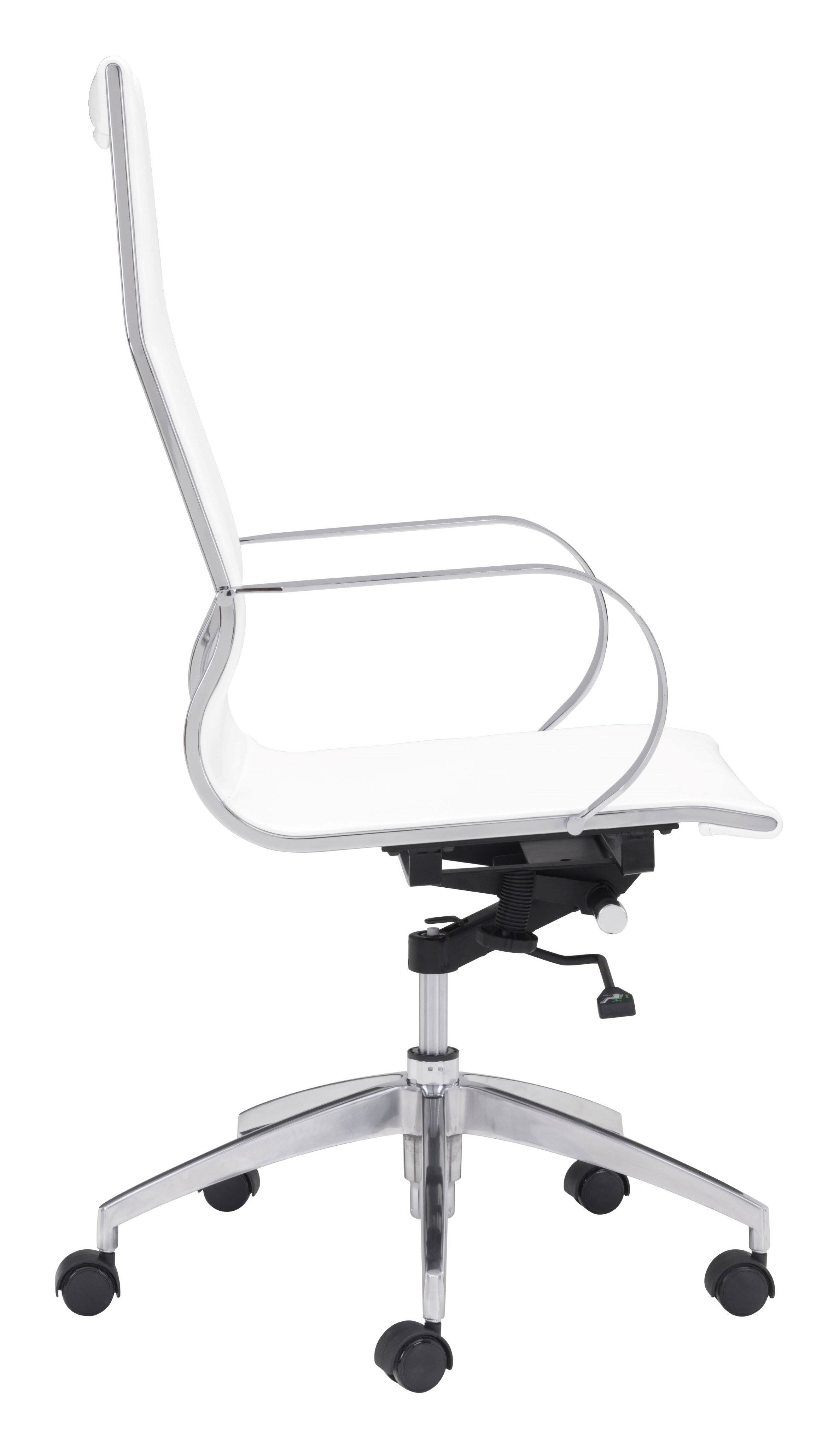 Zuo Modern Glider Hi Back Office Chair Black