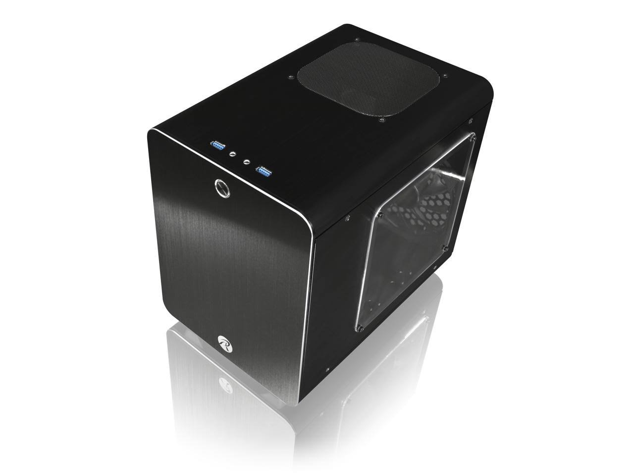 Raijintek 0r200055 Metis Plus No Power Supply Mini-ITX Case w/ Window (Black)