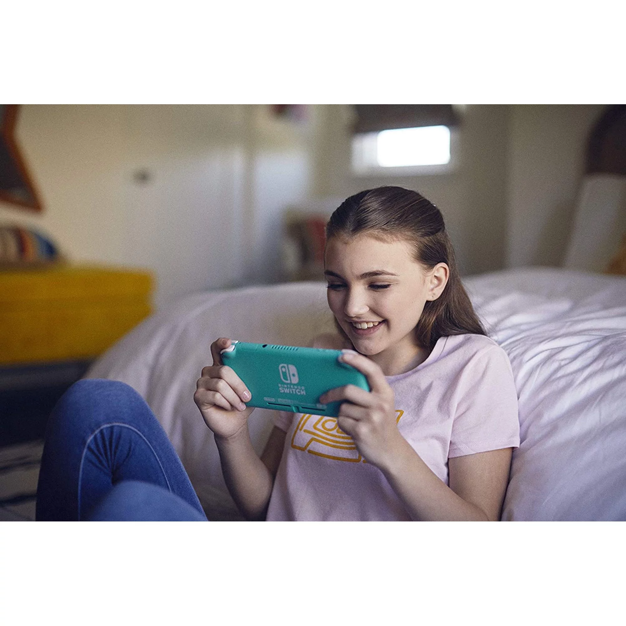Newest Nintendo Switch Lite Game Console Bundle with Tigology Accessories,Turquoise