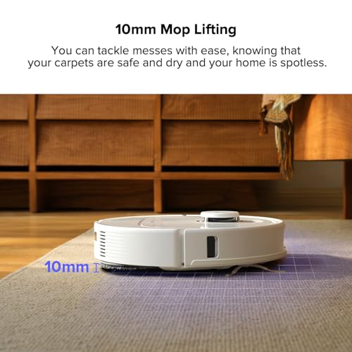 roborock Qrevo S5V Robot Vacuum and Mop, FlexiArm Edge Mopping, 12,000Pa Suction, Dual Zero-Tangle System, Smart Obstacle Avoidance, 10mm Mop Lifting, Auto Mop Washing&Drying, Self-Emptying&Refilling