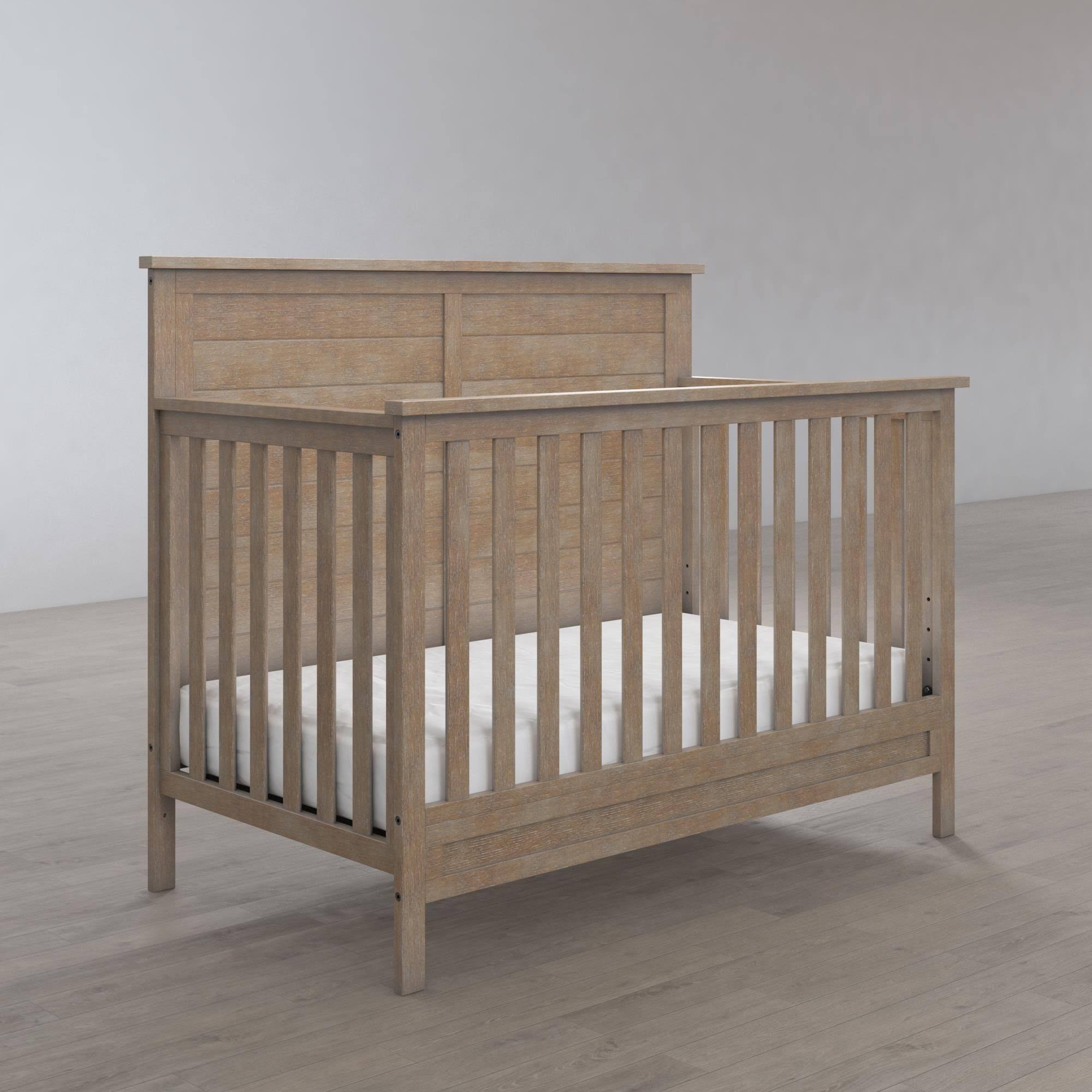 Little Seeds Finch 5-in-1 Convertible Crib - Rustic Grey
