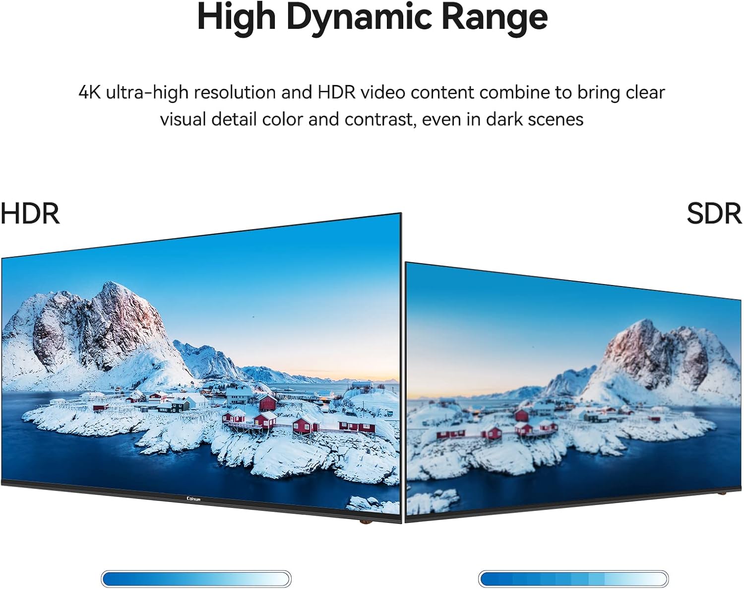 Caixun EC50S1A, 50 inch 4K UHD HDR LED Smart Android TV with Google Assistant (Voice Control), Screen Share, HDMI, USB, Wi-Fi, Bluetooth(2021 Model)