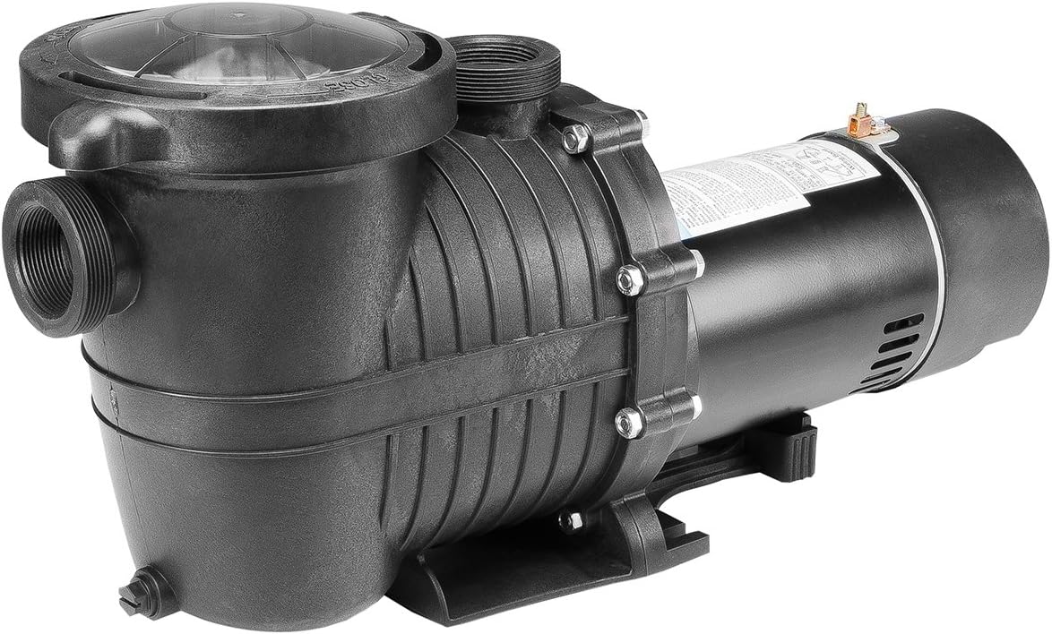 XtremepowerUS 1.0HP Swimming Pool Pump Variable Speed 2-Speed Above Ground Swimming Pump 115V Strainer 1-1/2" NPT