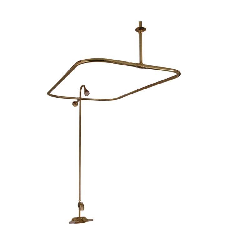 Barclay 4198-54-BN Converto Shower with 54x22 Rect Rod Code Spout Brushed Nickel