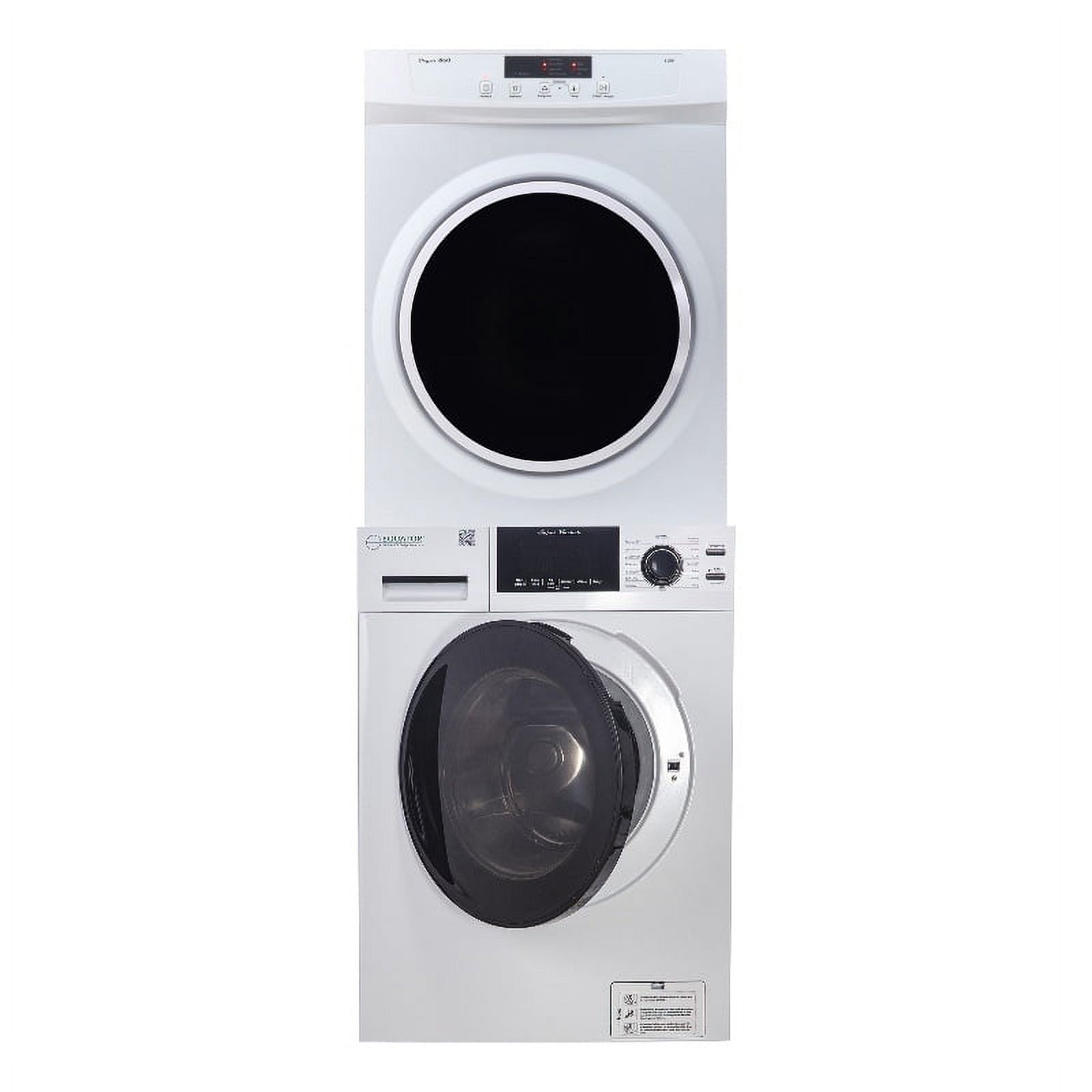Equator Digital Pet 15lbs Compact 110V Set Washer + Dryer Vented 3.5cf Sensor