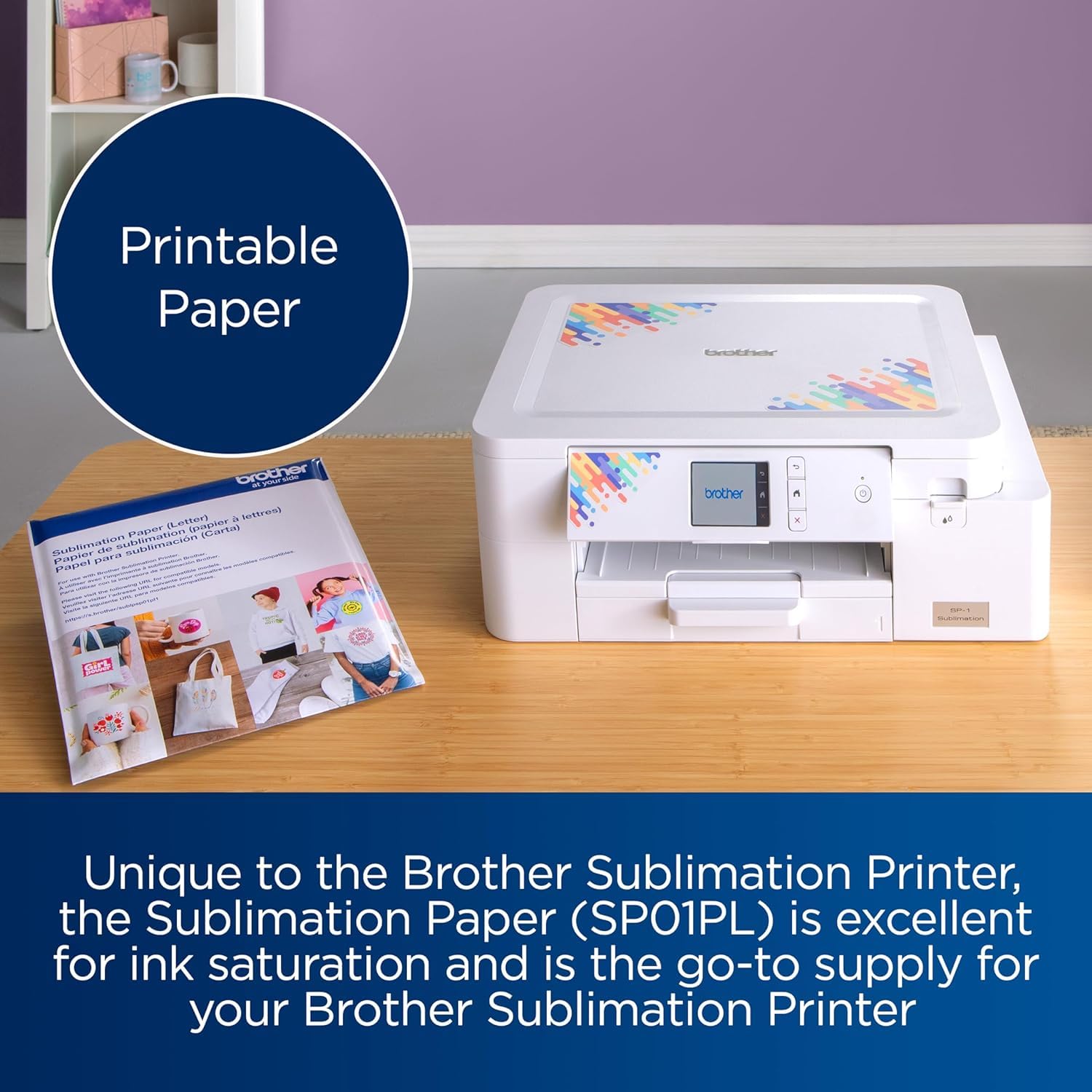 Brother Sublimation Printer and Craft Express Pro Easy Auto Mug Heat Press Bundle, 6 Mugs & 6 Glasses