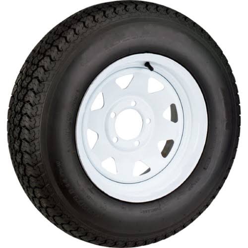 2-Pack Ecustomrim 3S639 Trailer Tires St205/75d15 Load C 5 Lug on 5 in - Megean