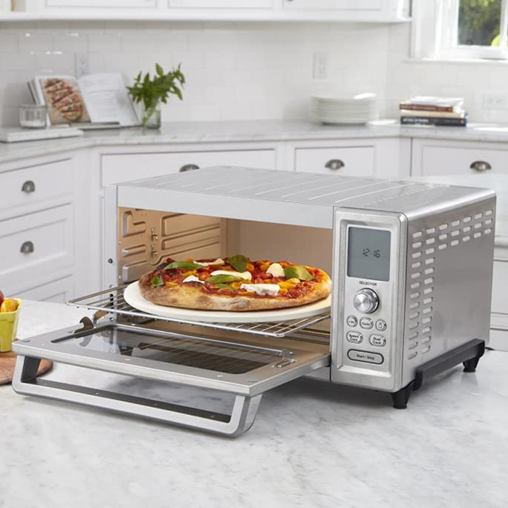 Cuisinart TOB-260N1 Chef's Convection Toaster Oven, Stainless Steel Bundle with Cuisinart Classic Nonstick Edge 6" Chef's Knife Black and Cuisinart 3D City Collection Rome Cutting Board