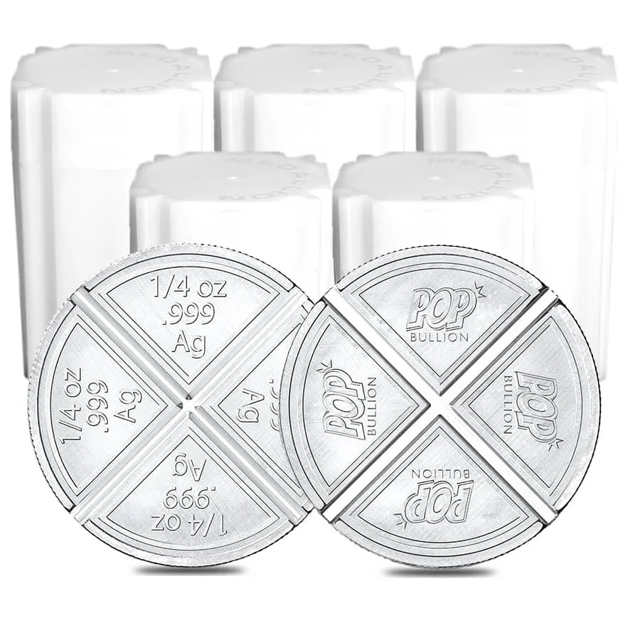 Lot of 100 - 1 oz Pop Bullion Divisible Silver Round .999 Fine - Curated Treasures Market