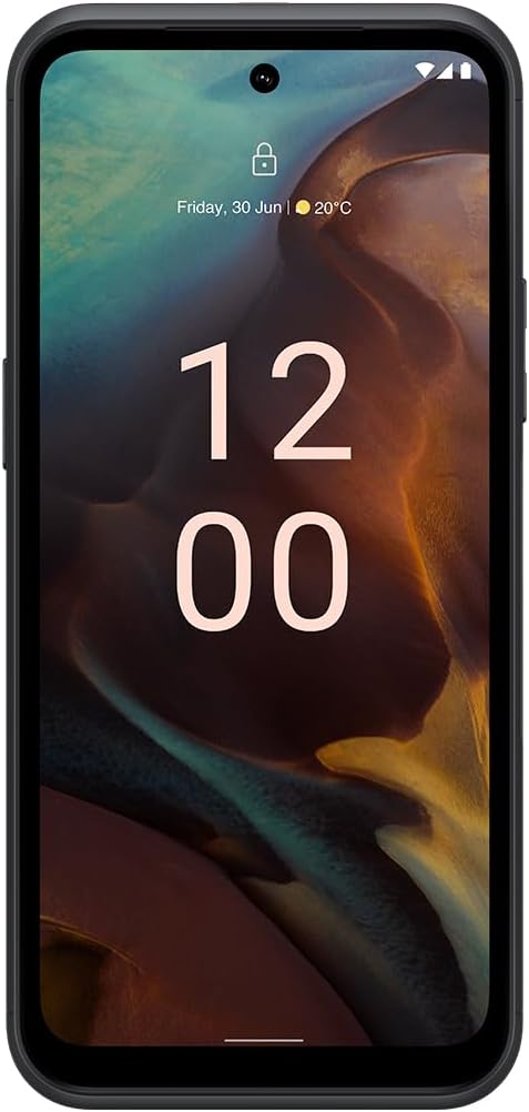 Nokia XR21 5G | Android 12 | Unlocked Rugged Smartphone | Dual SIM | US Version | 6/128GB | 6.49-Inch Screen | 64MP Dual Camera | Midnight Black