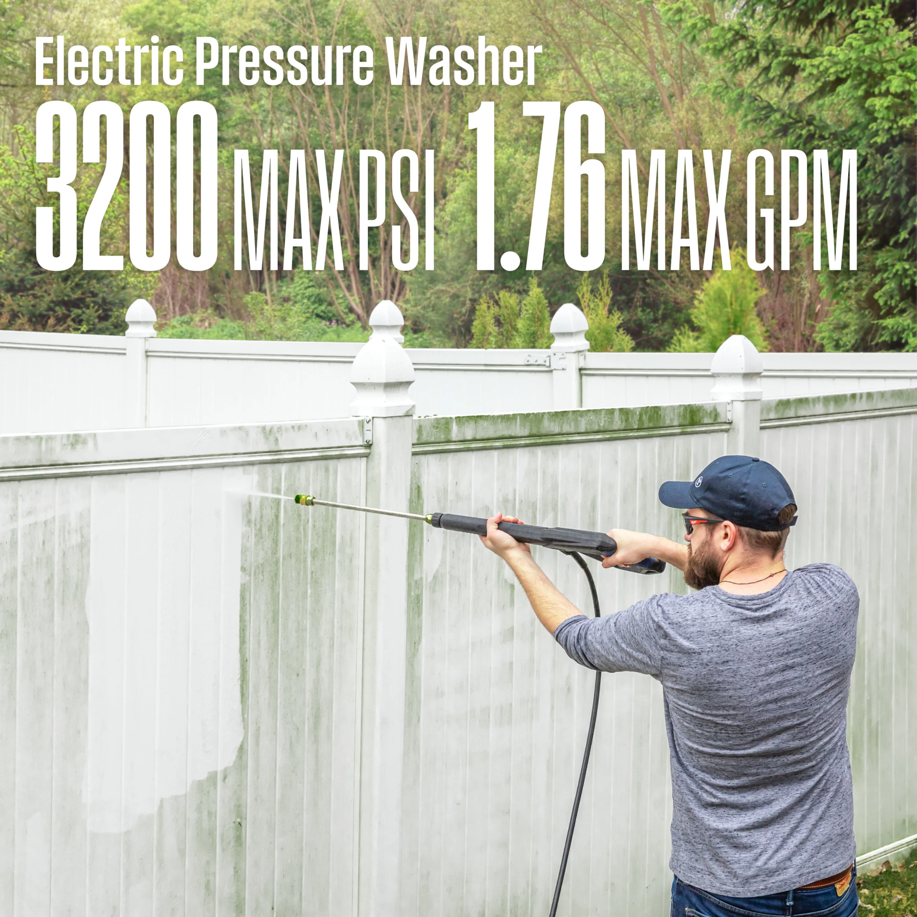 Westinghouse 2300 Max PSI Electric Pressure Washer, 1.76-GPM, Soap Tank, 5 Nozzles