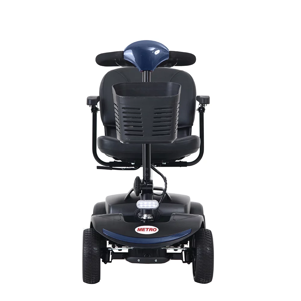 Travel Mobility Scooter, Heavy Duty Electric Scooters with 4 Anti-Tip Wheels, Compact Lightweight Mobility Scooters for Senior Adults Elderly, Foldable Mobility Scooter, Holds 300lbs, Purple