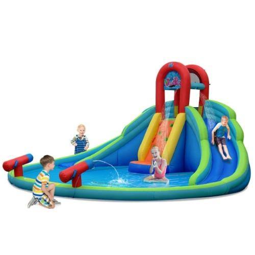 Inflatable Water Slide Bounce House with Mighty Splash Pool
