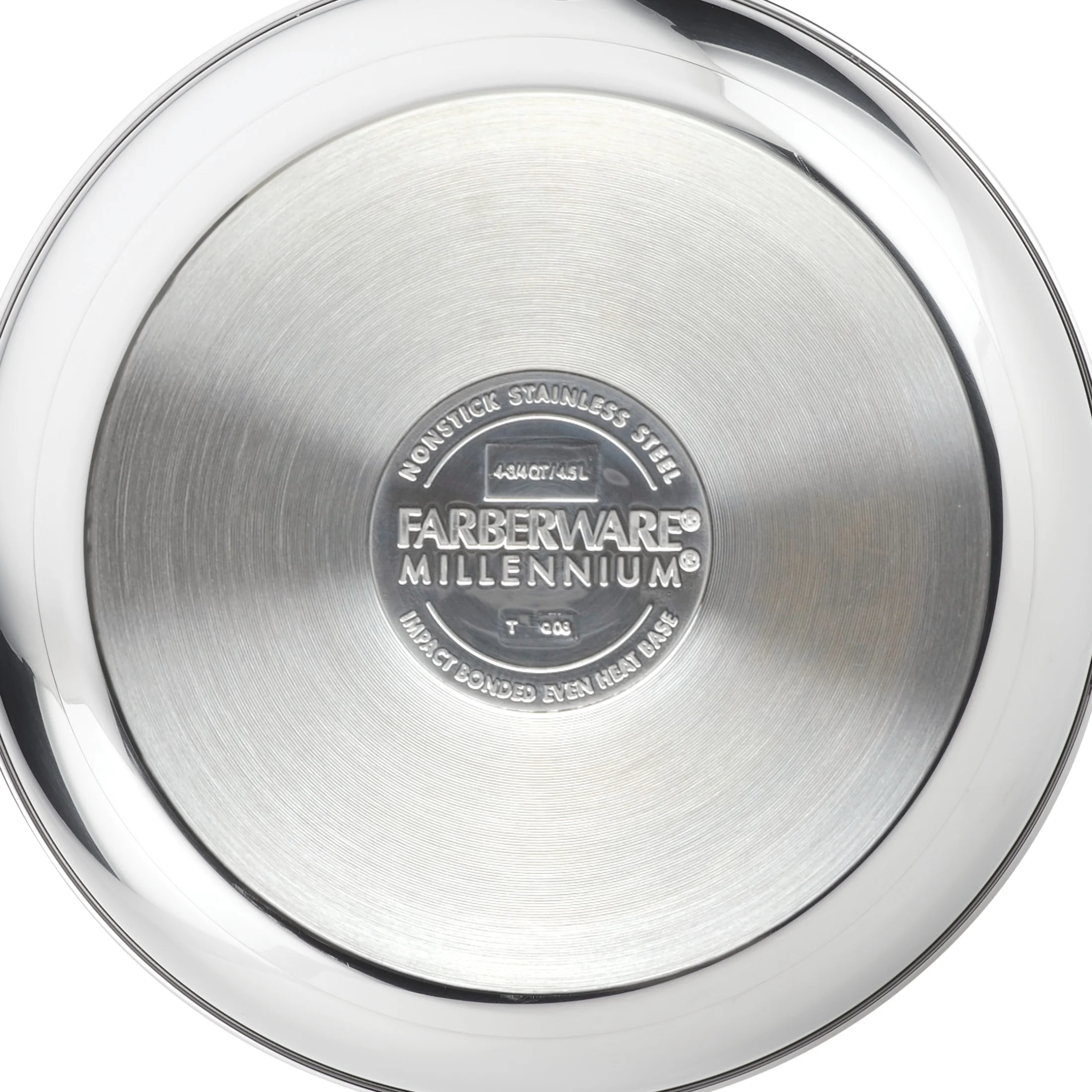 Farberware Millennium 10 Piece Stainless Steel Pots and Pans, Silver