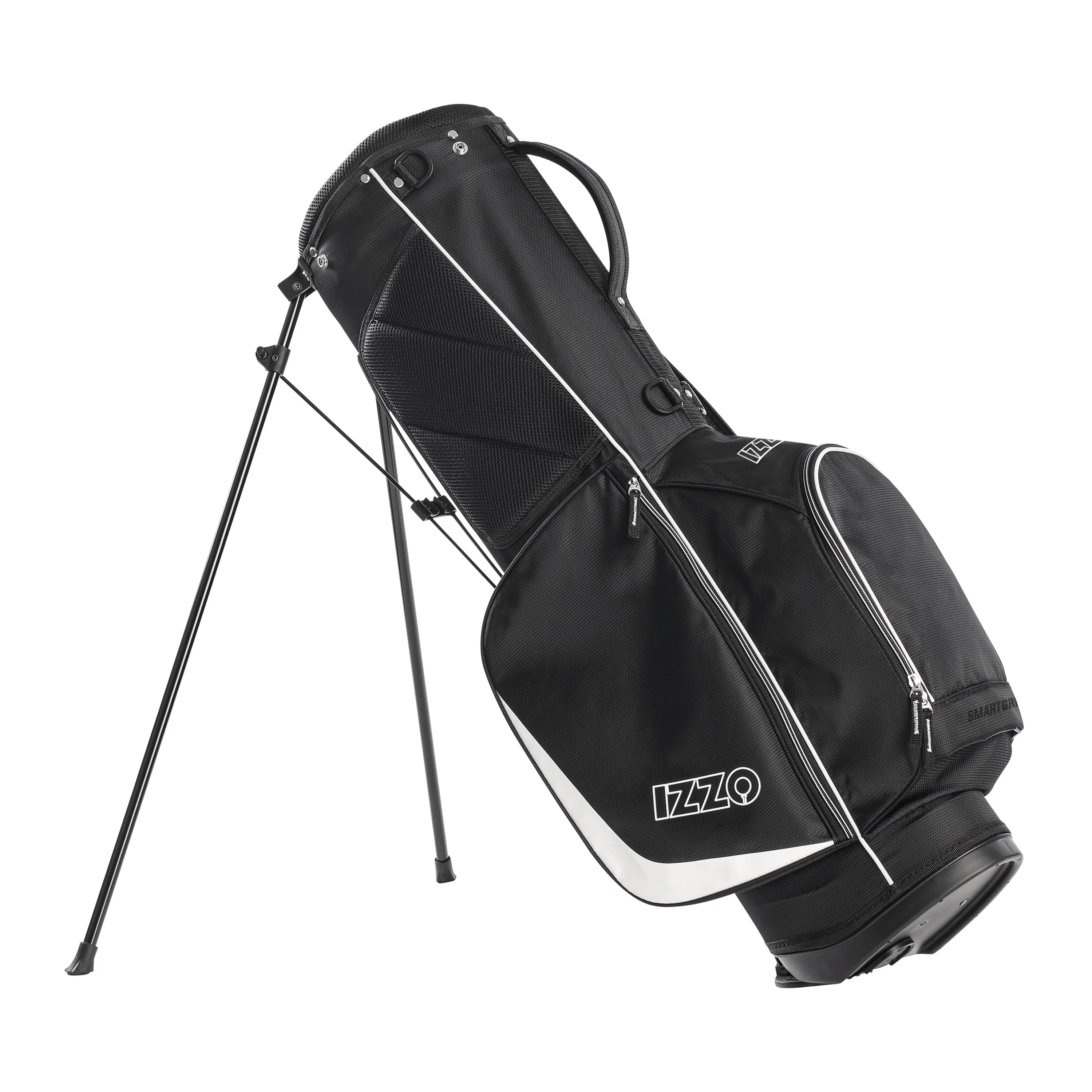 Izzo Golf Ultra-Lite Stand Bag - Grey/Lime