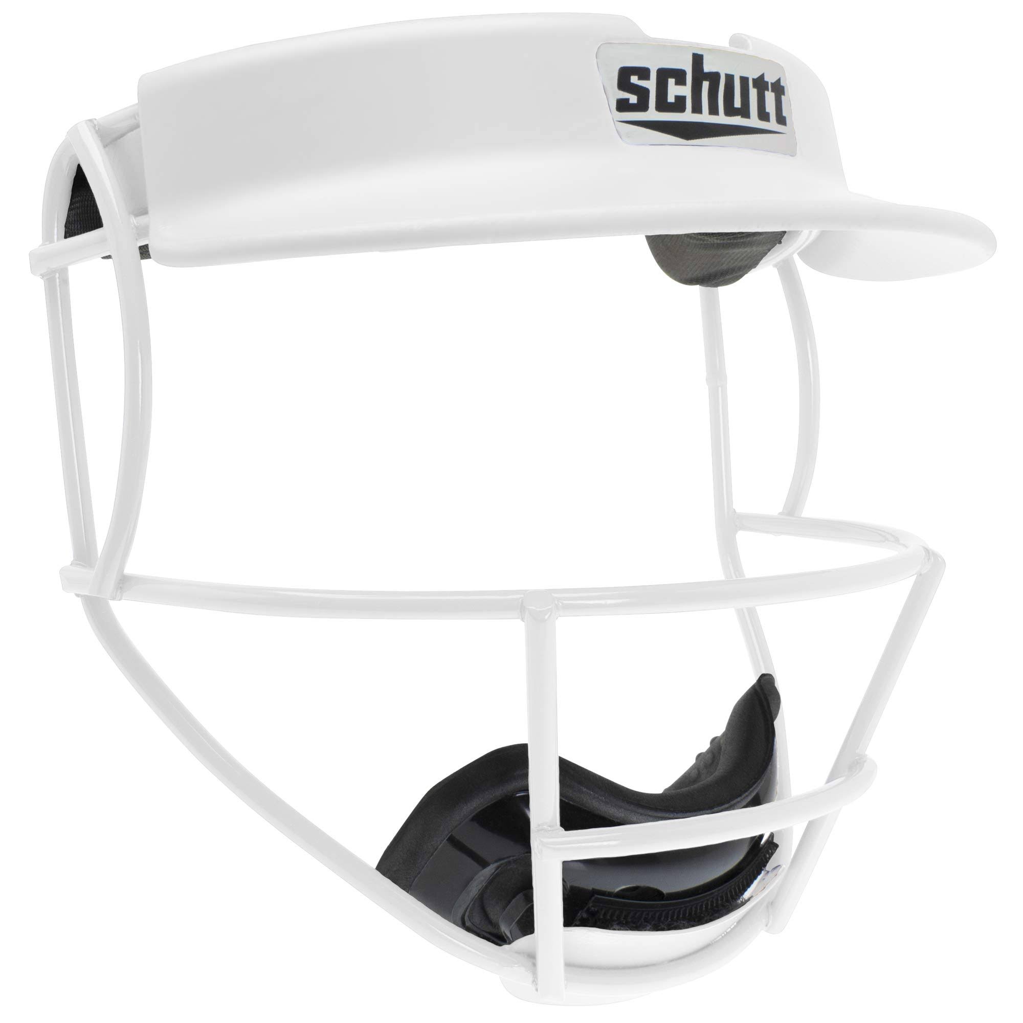 Schutt Sports Titanium V2 Softball Fielder&s Guard Varsity Faceguard with VISOR, White