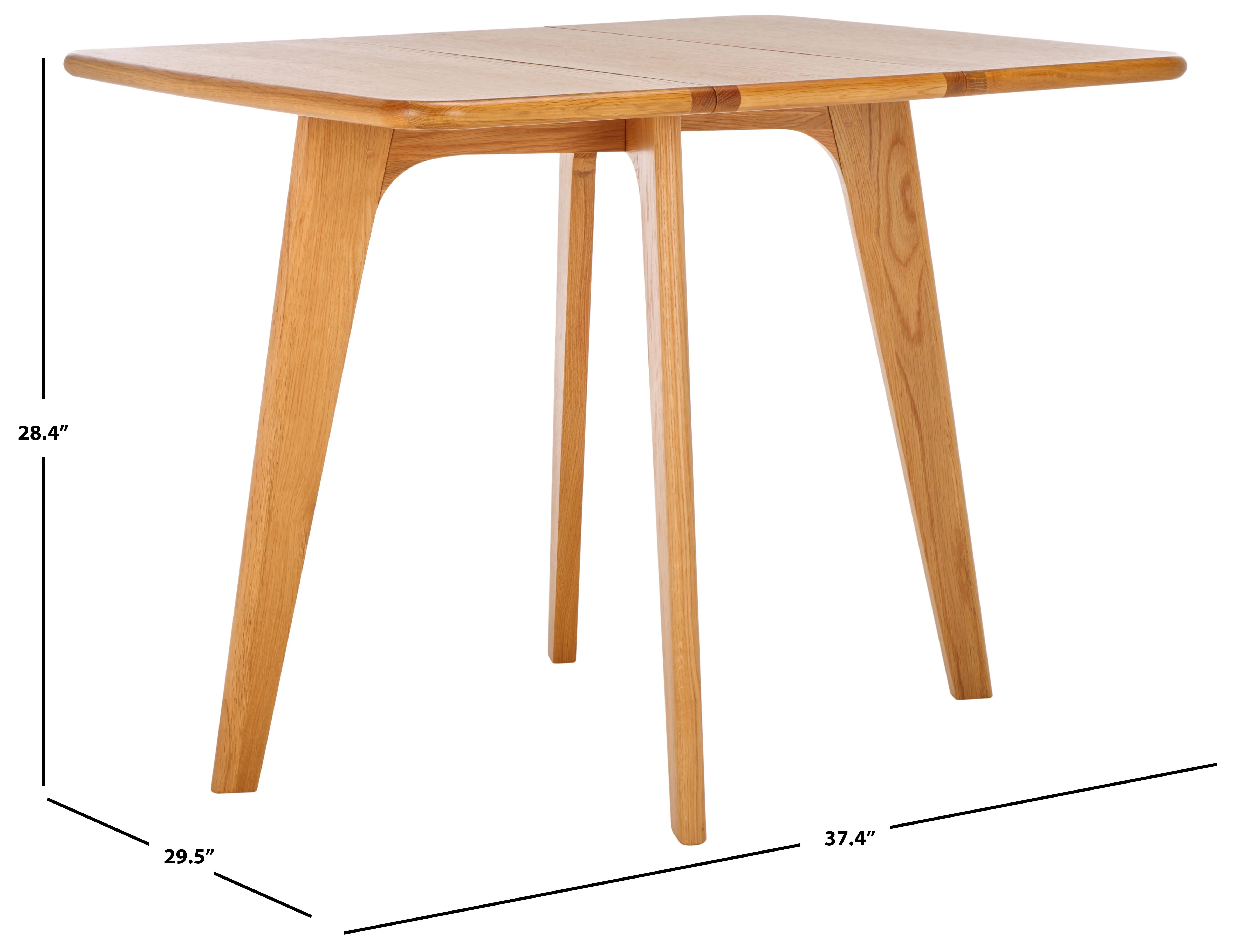 SAFAVIEH Couture Calverton 37" Gateleg Dining Table, Natural