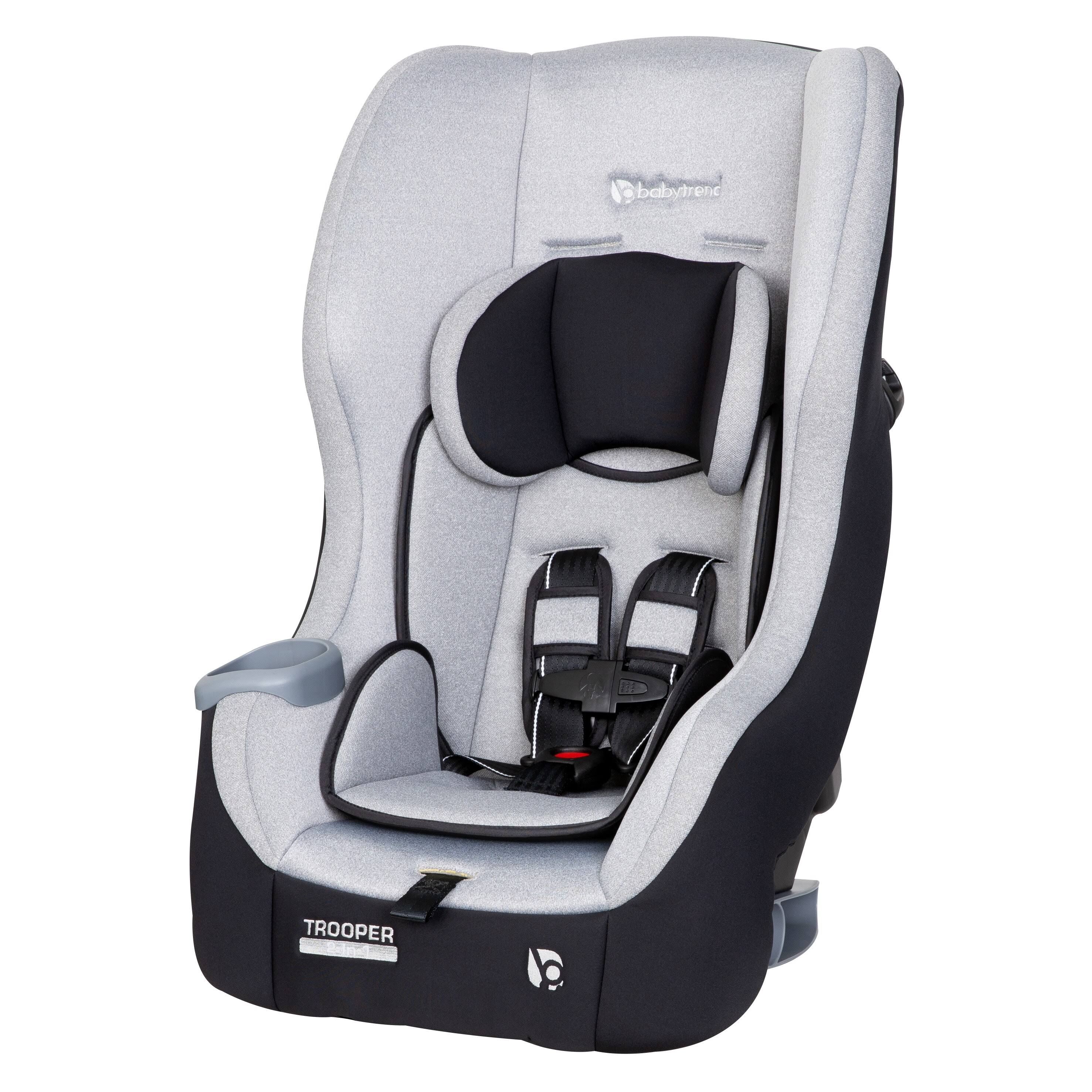 Baby Trend Trooper 3 in 1 Convertible Car Seat,Moondust - Full Size Car Seat - Grey