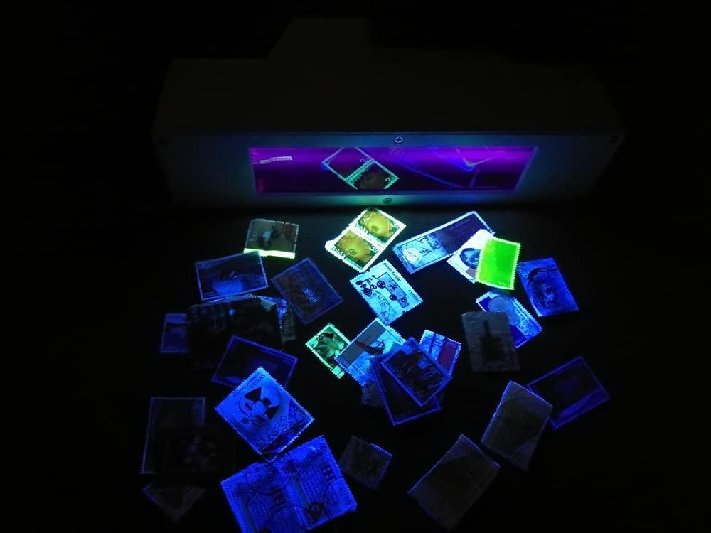 Longwave & Shortwave UV Lamps 254nm 365nm Minerals Phosphor Detector 16W Dual UVA UVC Blacklight Lights