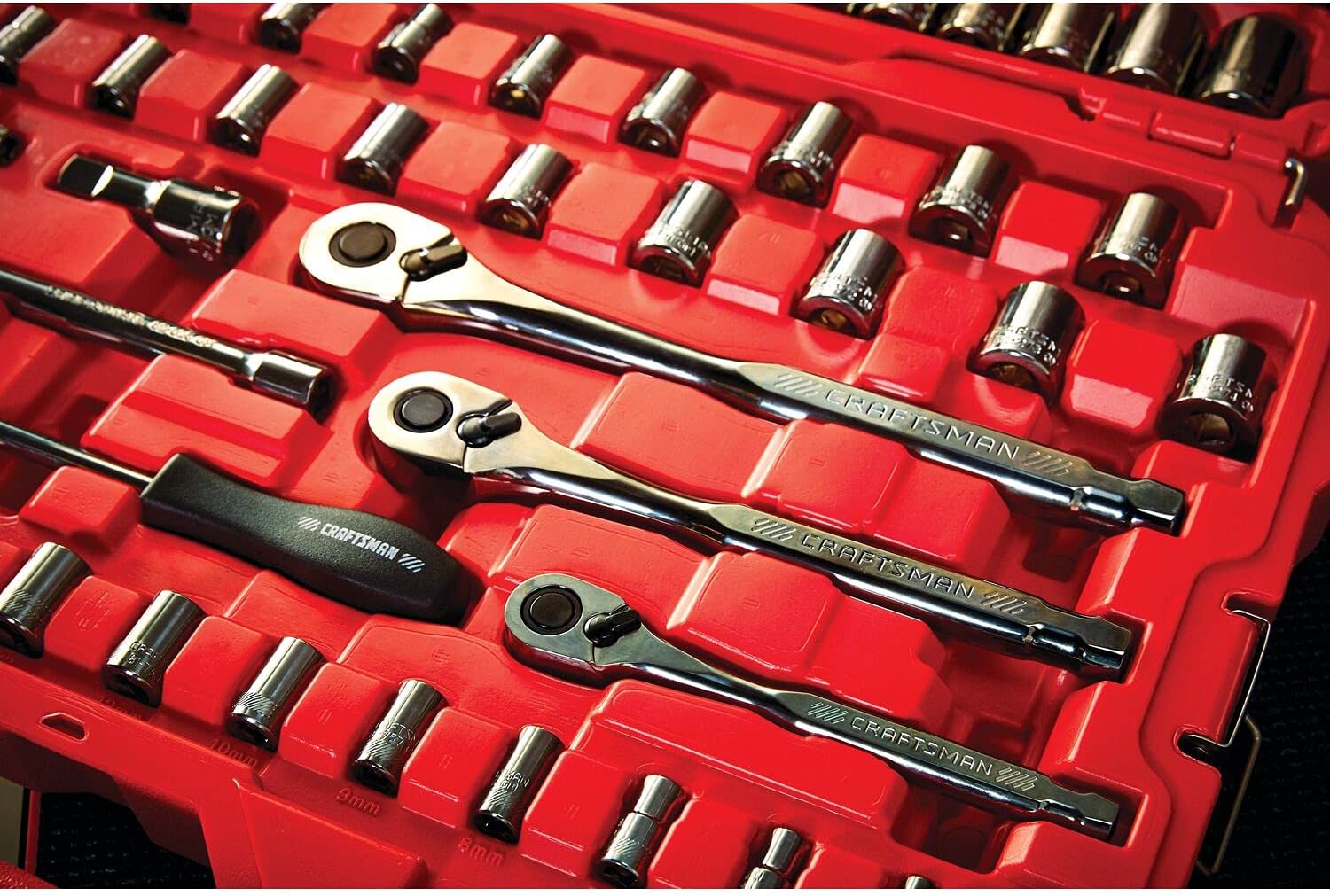 Craftsman 121 Piece SAE and Metric Chrome Mechanic Tool Set