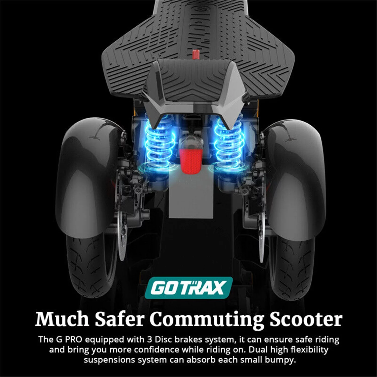 GOTRAX G Pro Electric Scooter Adults - 3 Wheels Folding Scooter for Commuters - 15.5mph, 24 mile