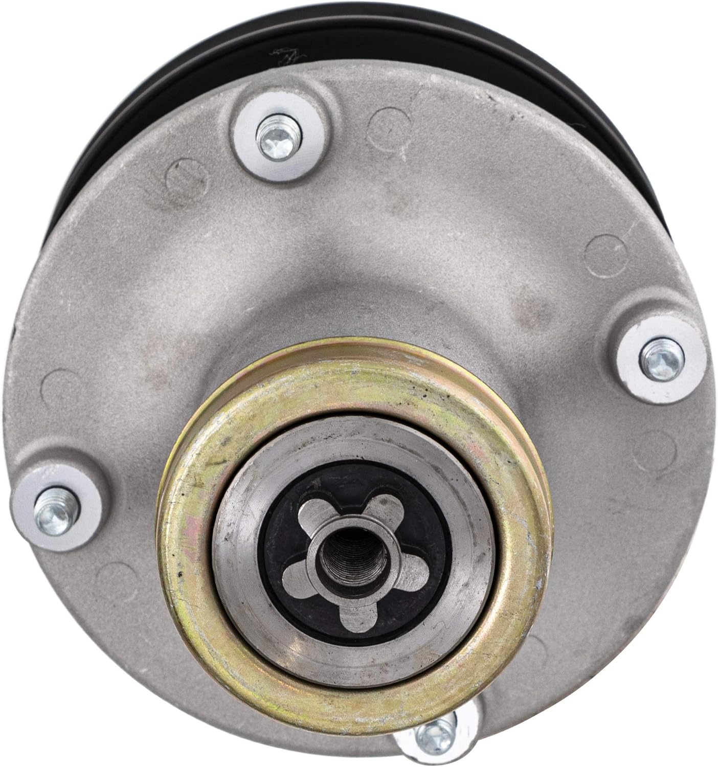 8TEN Deck Spindle Assembly with Pulley for Husqvarna 48 52 61 inch EZ 4216 4217 539112170 532173436 Pack of 2