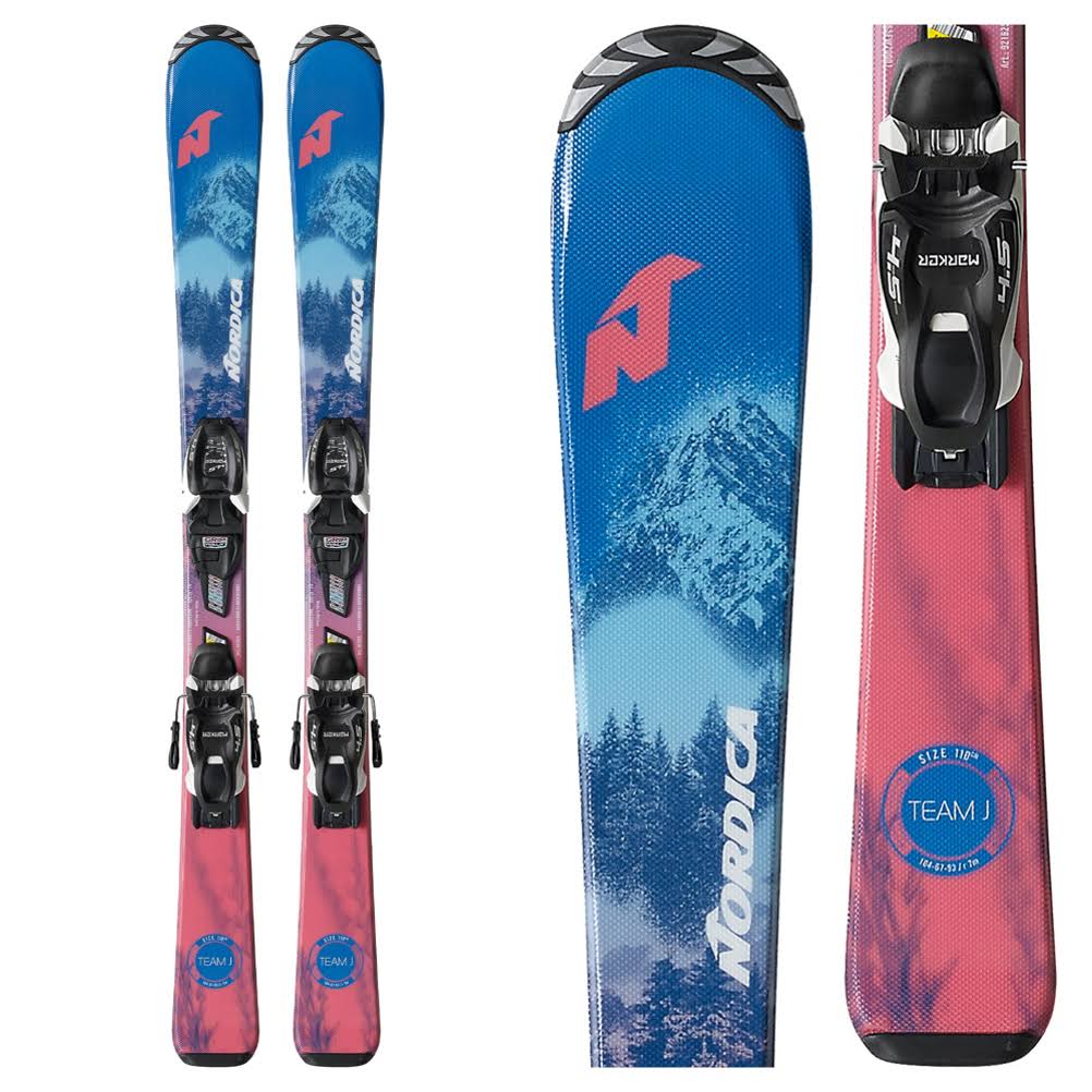 Nordica Team FDT Ski System with Jr 4.5 Bindings Kids