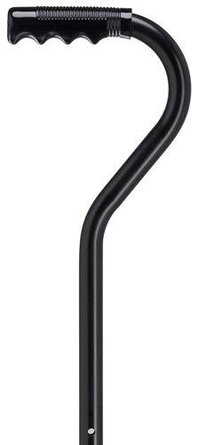 Walking Cane - Center Balance Cane with Plastic Finger Grip Handle and
