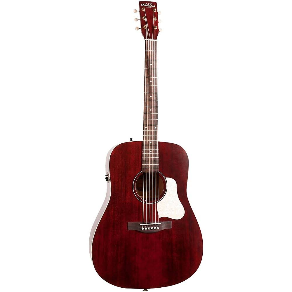 Art u0026 Lutherie Americana Dreadnought Acoustic-Electric Guitar - Tennessee Red