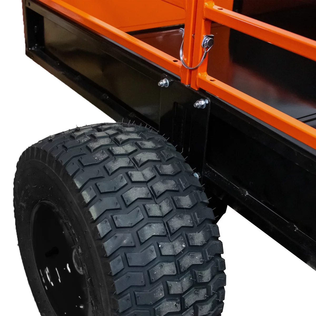MotoAlliance IMPACT IMPLEMENTS ATV/UTV Utility Cart Cargo Trailer - 1500lb Capacity Tilt Bed & Foot-Release Dump Cart for Garden Lawn Tractor