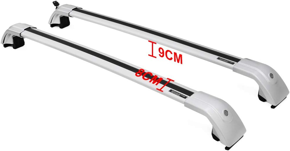 Snailfly Roof Rack Cross Bars Fit for 2022 Hyundai Tucson NX4 WO SUNROOF Crossbars Adjustable Rooftop Cargo Carrier with Lock for Kayak Canoe Bike Snowboard Ski