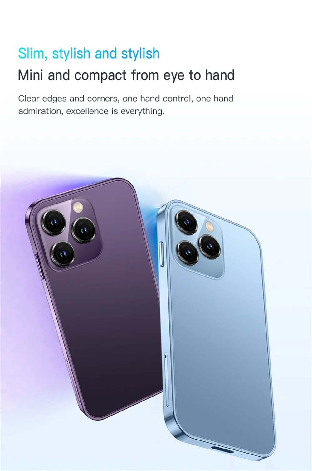 Mini Smartphone Unlocked 3G SOYES XS15 Small Smart Phone for Kid Student Android 8.1 3inches Display 2GB RAM 16GB ROM 3G WiFi Bluetooth Beckup Little Cellphone - Curated Treasures Market