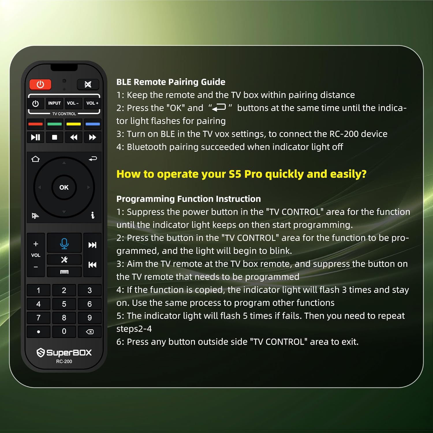 2024 New Version TV Box S-5 P-ro Elite Fully,Large Capacity 4G RAM+32G ROM, Super Latest S-5 PRO Series Samrt TV Box with Remote & Voice Remote for Family Fun,Easy Setup Guide