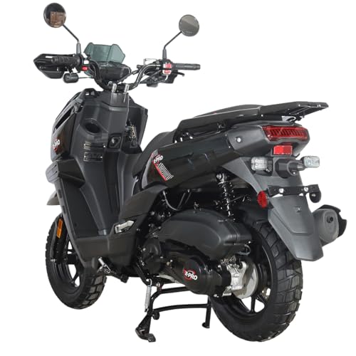 X-PRO Gas Adult Moped Tank 200 Gas Moped Street Bike,12" Wheels!