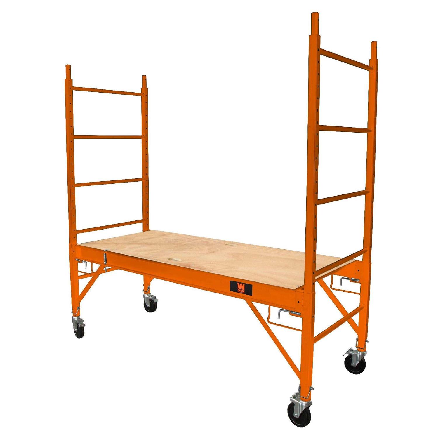 WEN 31110T Baker-Style 6.25 ft. Multi-Purpose 1000-Pound-Capacity Rolling Steel Scaffolding Individual - Shop Hardware Tools Online Store