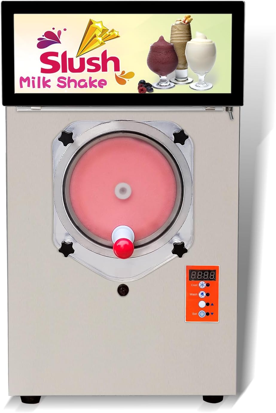 Kolice Commercial ETL Heavy Duty Commercial Margarita Ice Slush Machine, Iced Coffees, Milkshake Machine, Cocktail Margarita Machine, Smoothie Frozen Drink Cooling Beverage Machine-BIGGER CYLINDER 11L