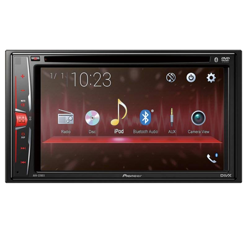 Pioneer AVH-220EX 6.2x22 Double-DIN In-Dash Multimedia DVD Receiver with Bluetooth