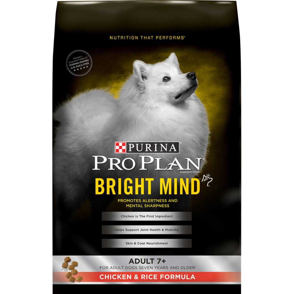 Purina Pro Plan Bright Mind Adult 7+ Chicken &amp; Rice Formula Dry Dog Food - Pet Supplies online store