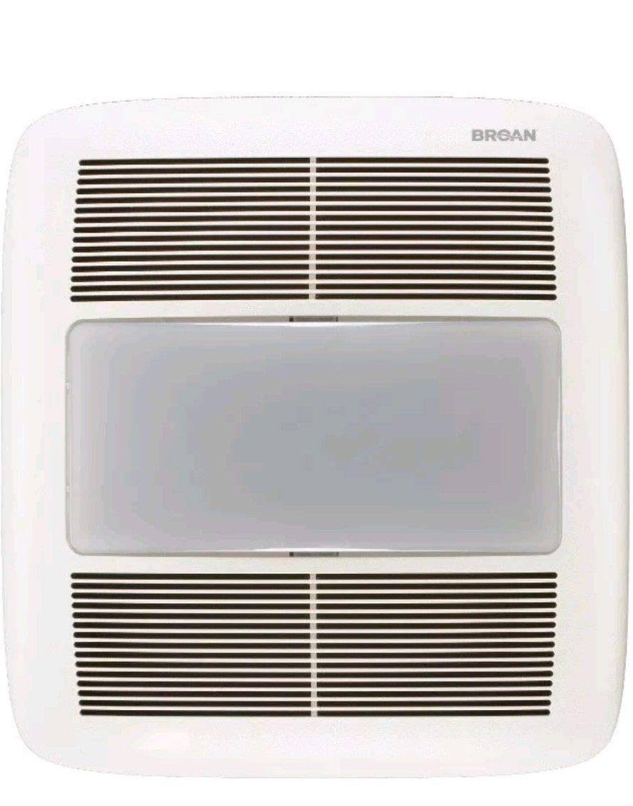 Broan QT140LE 1.5-Sone 140-CFM White Bathroom Fan Light