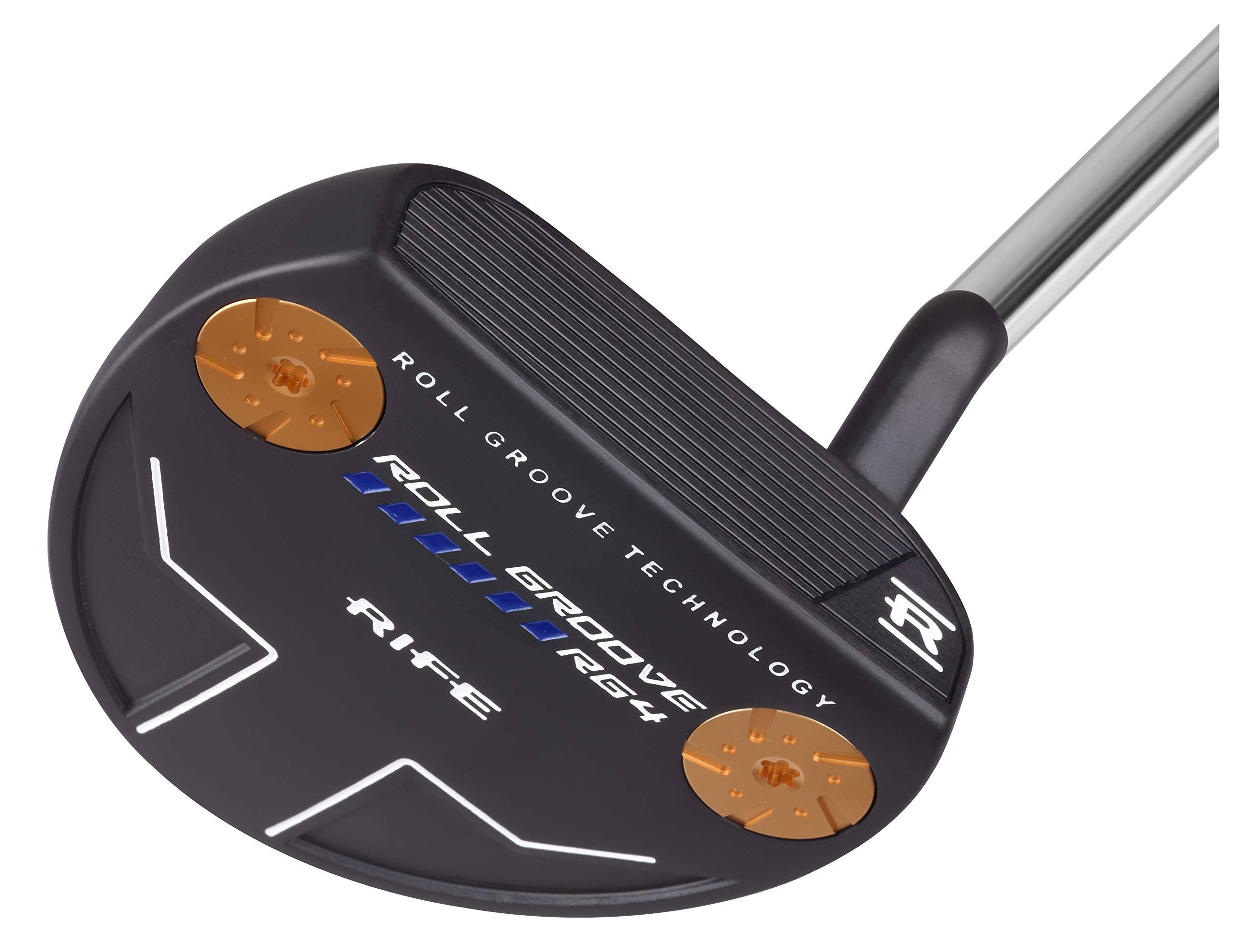 Rife Golf Roll Groove Technology Series (35 inches) Right Handed RG4 Full Mallet Putter Precision Milled Face Edge u0026 Cavity