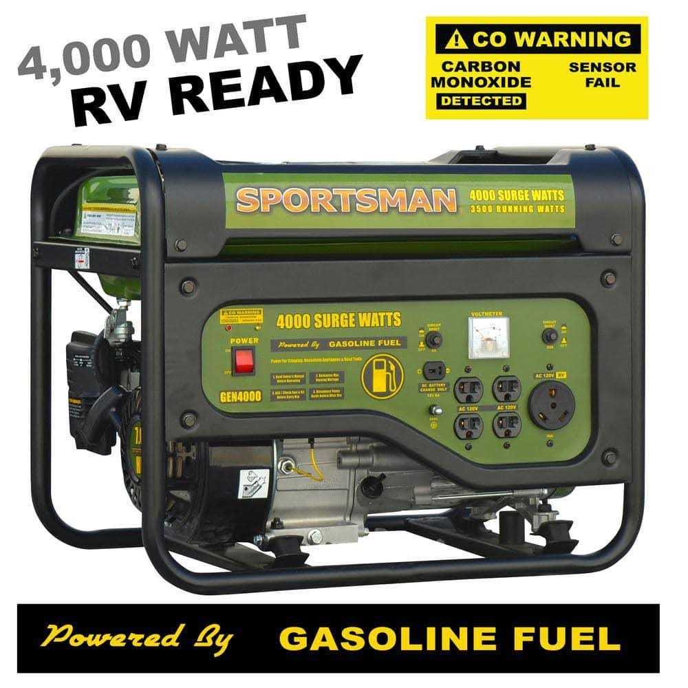 Sportsman Portable Generator 4,000-Watt/3,500-Watt Recoil Start Gasoline Powered - Shop Hardware Tools Online Store