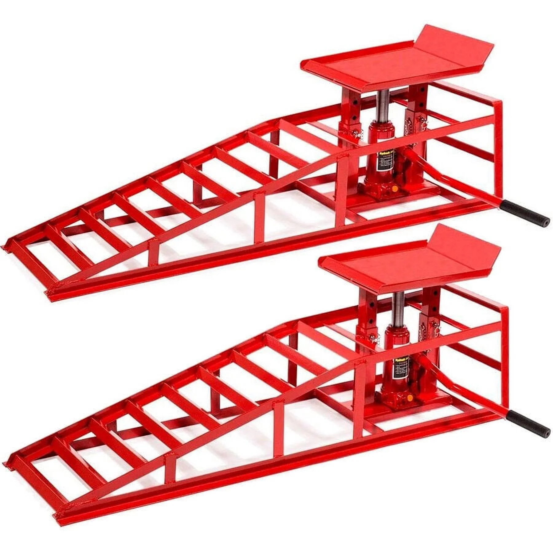Stark USA Heavy-Duty Hydraulic Car/Truck Service Ramp, 2 pcs - Curated Treasures Market