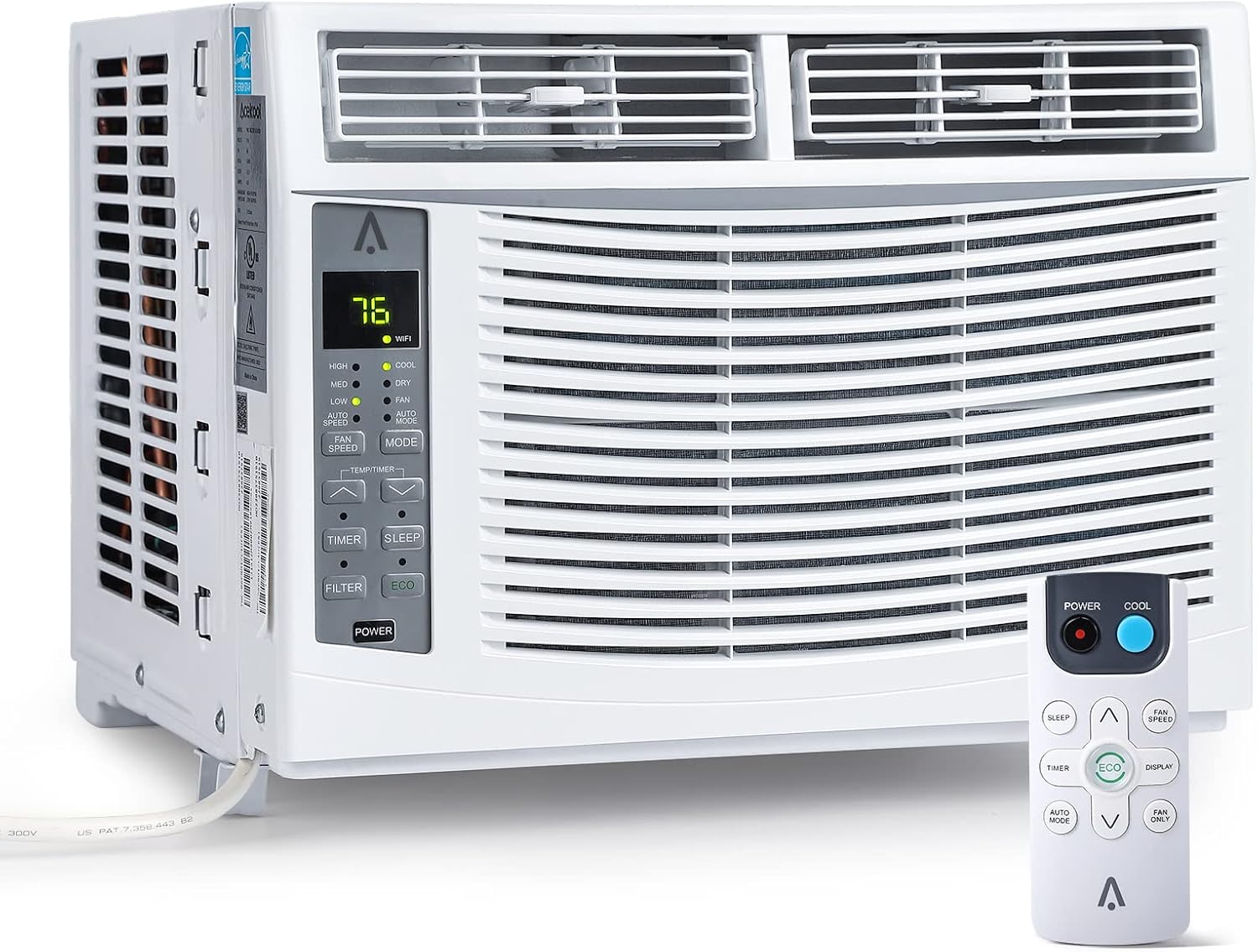 6,000 BTU Inverter AC Window Air Conditioner, White