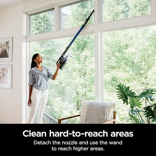 Shark | Pet Cordless Vacuum Cleaner | LED Headlights | Removable Handheld Vacuum for Pet Hair | Crevice Tool & Pet Multi-Tool Included | 40min Runtime | For Carpet & Hard Floors | Grey | IX141