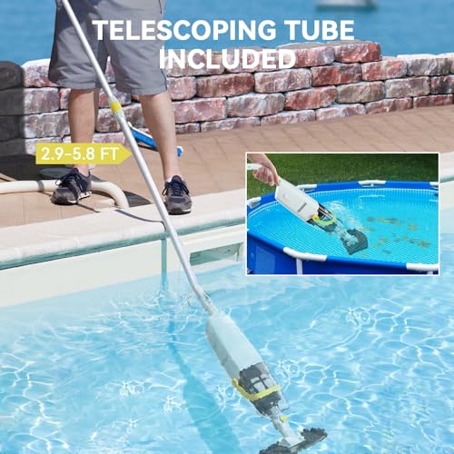 Lydsto Handheld Pool Vacuum with Telescopic Pole