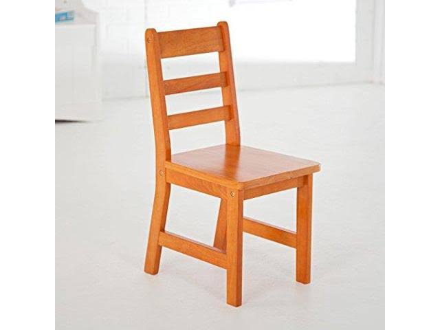 Lipper Childrens Rectangular Table and 2 Chairs Set, Walnut