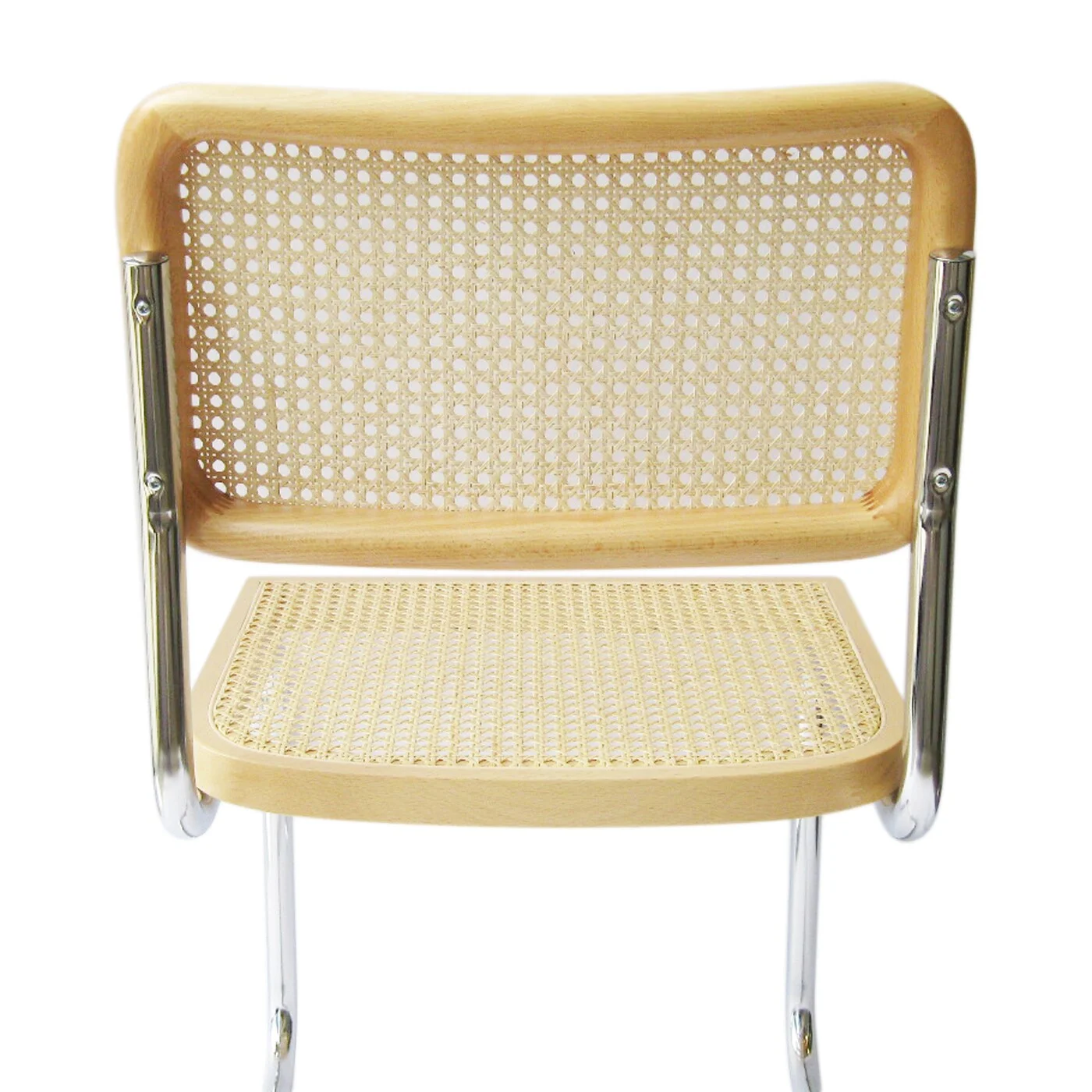 Furnish Theory  Cesca Cane Dining Chair in Chrome and Natural